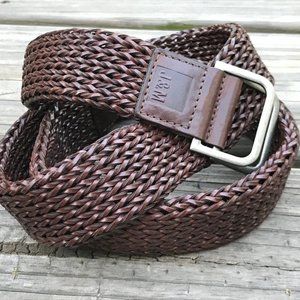 J & M Belt Handcrafted Brown Braided Women waistba